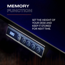 X Rocker Ascend Black Electric Height Adjustable Gaming Desk - thumbnail 3