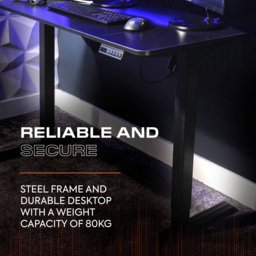 X Rocker Ascend Black Electric Height Adjustable Gaming Desk - thumbnail 4