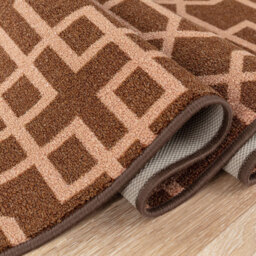 Smart Living Siam Brown and Beige Non-Slip Mat with Gel Backing 67 x 220cm - thumbnail 4