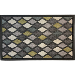 Scrape N Sorb Geometric Doormat Multicolour - thumbnail 1