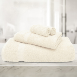 Mayfair Egyptian Cotton Cream Bath Sheet Set of 2 - thumbnail 2