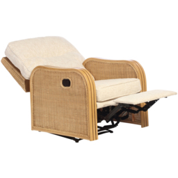 Desser Furniture Paris Cotton Cream Recliner Chair - thumbnail 4