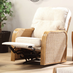 Desser Furniture Paris Cotton Cream Recliner Chair - thumbnail 1