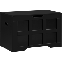 Vida Designs Black Ottoman Storage Box Small - thumbnail 2
