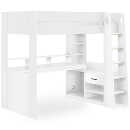 Julian Bowen Blaze All White Gaming Bunk Bed with Storage - thumbnail 2