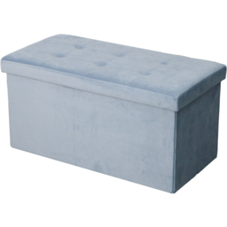 Seville Brushed Velvet Trunk - Blue - thumbnail 2