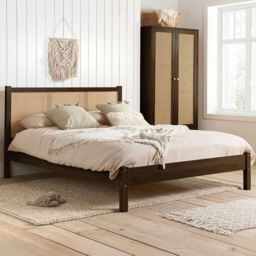 Croxley King Size Brown Rattan Bed