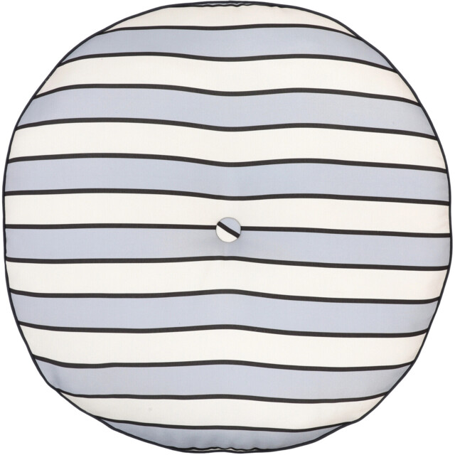 Striped Outdoor Floor Cushion Blue - image 1