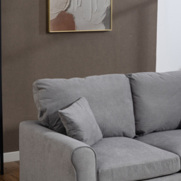 Artemis Home Lewiston 2 Seater Grey Fabric Sofa Bed - thumbnail 2