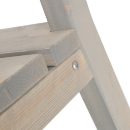 AMATA Ungurs Grey Wooden Straight Garden Chair - thumbnail 4