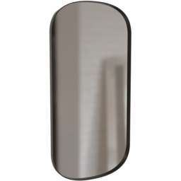 Bathstore Matt Black Oblong Mirror 80 x 40cm - thumbnail 1