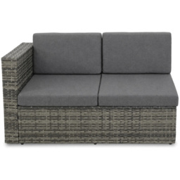 Outdoor Living Ascot Grey 5 Seater Rattan Fire Pit Garden Set - thumbnail 3