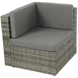 Outdoor Living Ascot Grey 5 Seater Rattan Fire Pit Garden Set - thumbnail 4