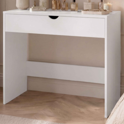 Vida Designs White Single Drawer Dressing Table - thumbnail 1