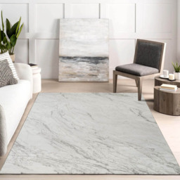 Desire Rugs Novu Valley Grey Modern Abstract Metallic Sheen Rug 120 x 170cm - thumbnail 2