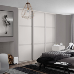 Spacepro Shaker 3 Panel Cashmere Sliding Door 2220 x 610mm - thumbnail 2