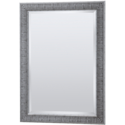 Yearn Silver Cobble Stoned Framed Wall Mirror 100.5 x 72.5cm