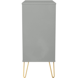 Crowndale Diamond 4 Drawer Dusk Grey Chest of Drawers Ready Assembled - thumbnail 4
