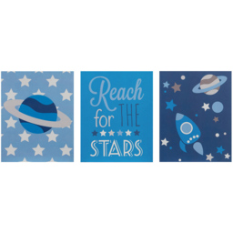 Premier Housewares Kids Reach For The Stars Wall Plaques 3 Set