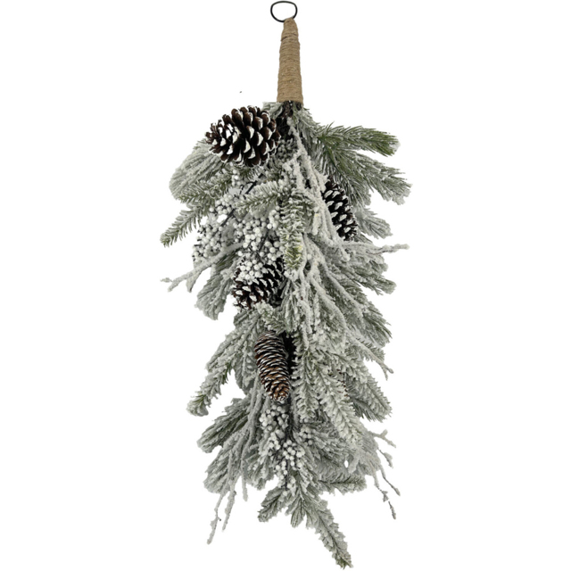 Frosted Snowberry Christmas Door Drop 71cm - image 1