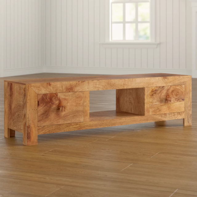 Brooklyn Napoli Toko 2 Drawer Single Shelf Light Mango Wide Screen TV Unit - image 1