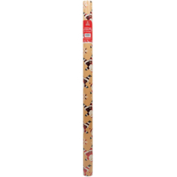 All I Want for Christmas Single Foiled Santa or Snowman Gift Wrap in Assorted Styles - thumbnail 3