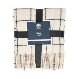 Abbey Check Throw Monochrome