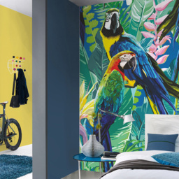 Erismann Tropical Parrot 3 Panels Wall Mural - thumbnail 1