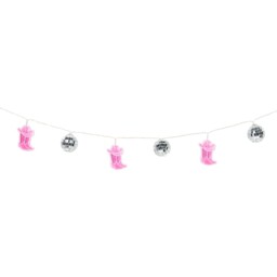 20 LED Disco Cowboy String Light Pink - thumbnail 3