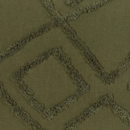 Medina Khaki Tufted Cushion - thumbnail 4