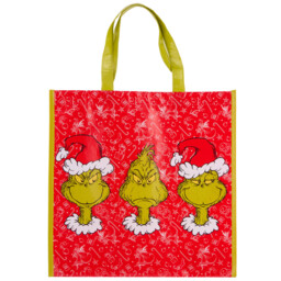 Single Multicolour Grinch Christmas Shopper Bag in Assorted styles - thumbnail 4