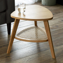 Julian Bowen Vera Single Shelf Oak Triangular Side Table