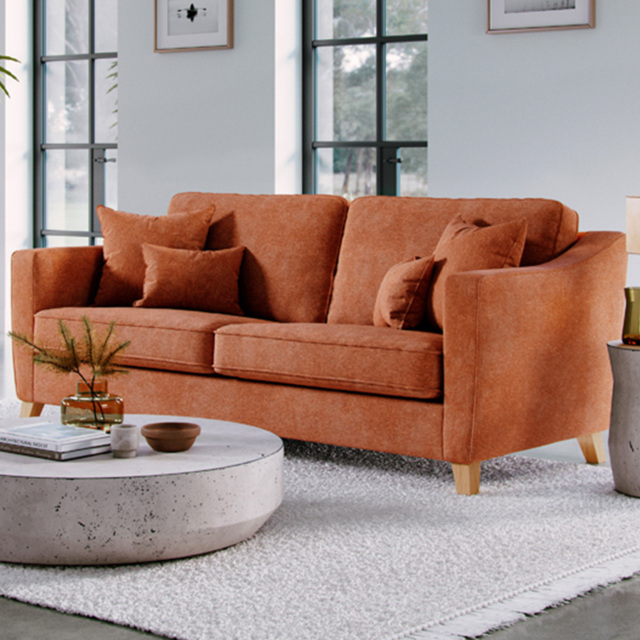 Marlon City Terracotta 2 Seater Large Sofa - image 1