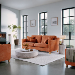 Marlon City Terracotta 2 Seater Large Sofa - thumbnail 3
