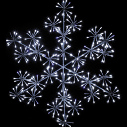 The Christmas Workshop 300 LED Starburst Snowflake White 60cm