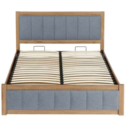 Birlea Belmont Grey Double Upholstered Ottoman Bed - thumbnail 3