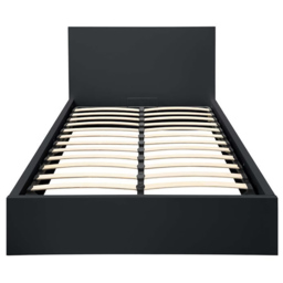 Oslo King Size Black Ottoman Bed - thumbnail 3