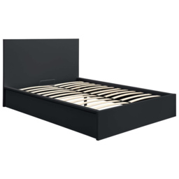 Oslo King Size Black Ottoman Bed - thumbnail 2