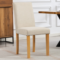Artemis Home Almont Beige High Back Plush Dining Chairs Set of 2