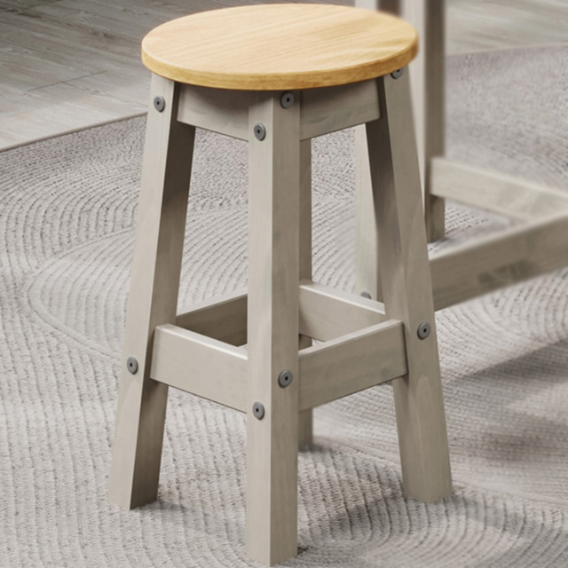 Core Products Corona Grey Low Breakfast Stool Set of 2 - image 1