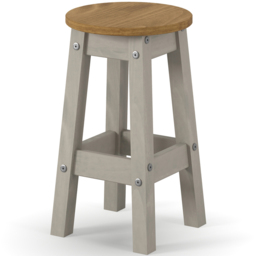 Core Products Corona Grey Low Breakfast Stool Set of 2 - thumbnail 2