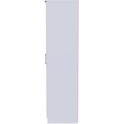 Crowndale Devon Ready Assembled 2 Door White Matt Wardrobe - thumbnail 3