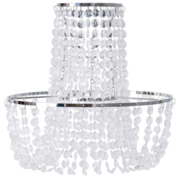 ValueLights Tegan Silver Jewel Droplet Pendant Light Shade