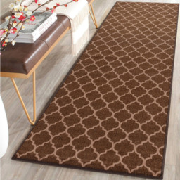 Smart Living Trellis Brown and Beige Non-Slip Mat with Gel Backing 67 x 220cm - thumbnail 2