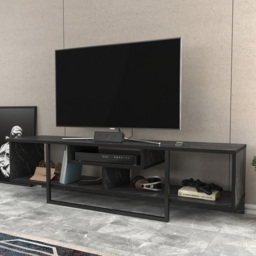 Decorotika Asal Bendier and Black 3 Shelf TV Unit - thumbnail 1