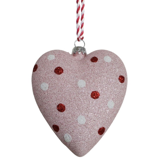 Sugar Wonderland Pink Heart Hanging Decoration
