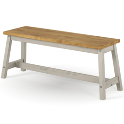 Core Products Corona 2 Seater Grey Dining Bench - thumbnail 2