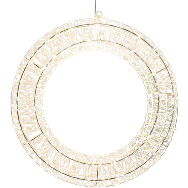 Xmas Haus Warm White LED Circular Wreath - image 1