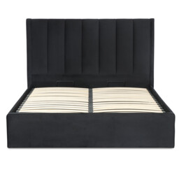 Willow King Size Black Ottoman Bed - thumbnail 3