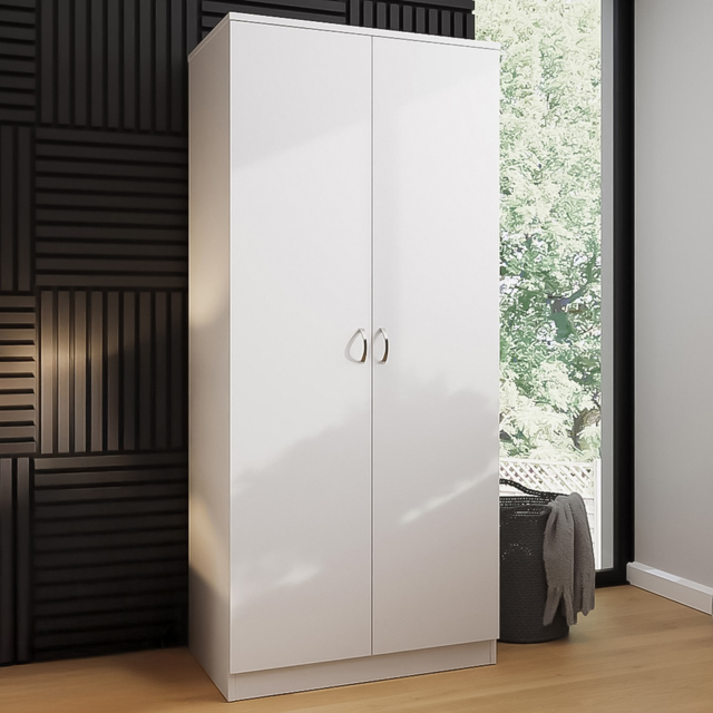 FWStyle Promo White 2 Door Wardrobe - image 1